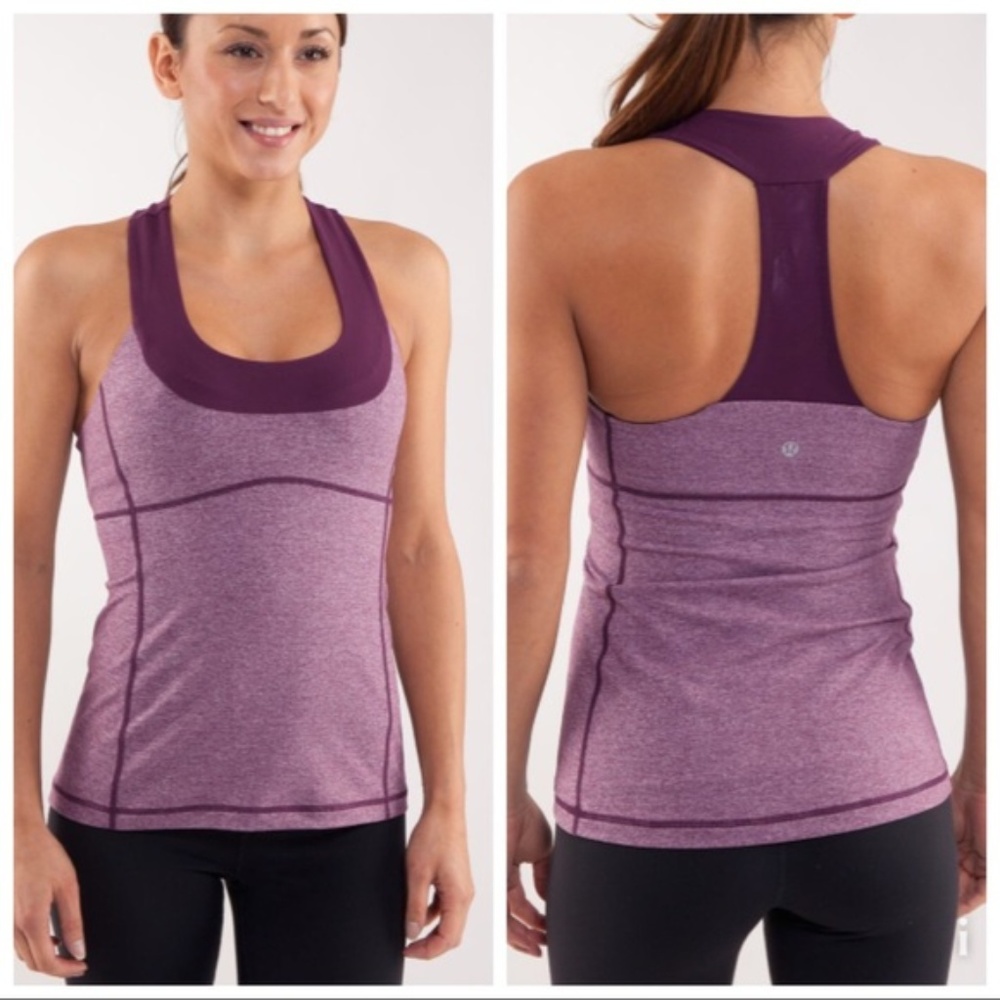 Lululemon Scoop Neck tank top purple plum 6
